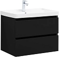Тумба под раковину Aquanet Вега 2.0 70 черный 00337954 подвесная Тумба под раковину Aquanet Вега 2.0 70 черный 00337954 подвесная