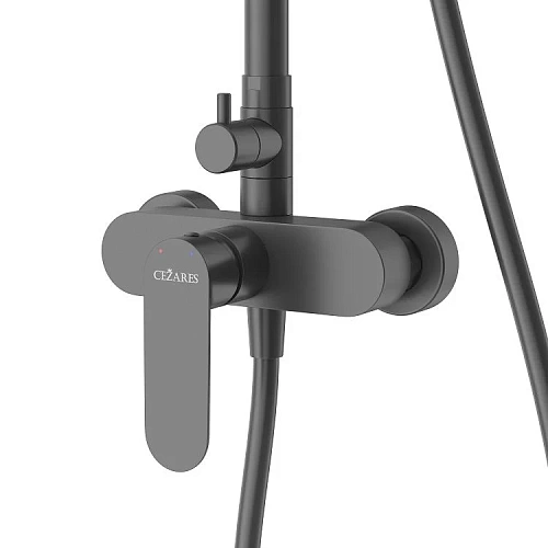 Душевая система CEZARES STYLUS-CD-NOP черный матовый Душевая система CEZARES STYLUS-CD-NOP черный матовый