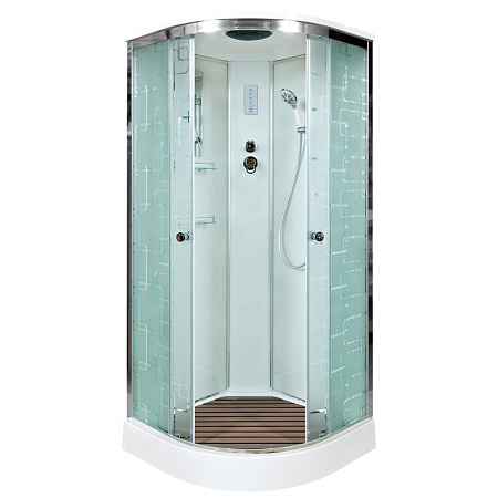 Душевая кабина Dto EM1510 (EM1510EL) 100x100 см с электрикой