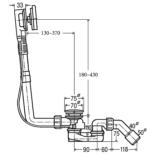 Слив-перелив Viega Multiplex 138561 Слив-перелив Viega Multiplex 138561