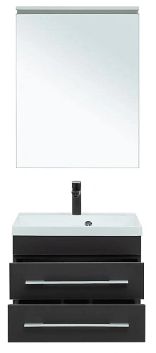 Комплект мебели Aquanet Верона 58 New черный матовый 00281103 Комплект мебели Aquanet Верона 58 New черный матовый 00281103