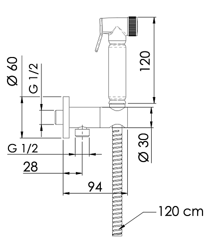 Гигиенический душ Remer 338M332OL Гигиенический душ Remer 338M332OL