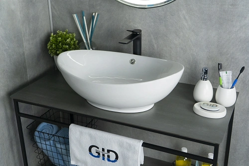 Раковина Gid N9019 51108 накладная белая 60x37x19 Раковина Gid N9019 51108 накладная белая 60x37x19