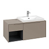 Картинка анонса товара «тумба под раковину villeroy &amp; boch subway 3.0 taupe / taupe c57102vm»