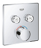 Картинка анонса товара «смеситель для душа grohe grohtherm smartcontrol на 2 выхода, хром (29148000) внешняя часть»