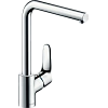 Смеситель для кухни hansgrohe Focus с поворотным L-образным изливом на 3 положения, хром 31817000