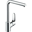 Смеситель для кухни hansgrohe Focus с поворотным L-образным изливом на 3 положения, хром 31817000 Смеситель для кухни hansgrohe Focus с поворотным L-образным изливом на 3 положения, хром 31817000