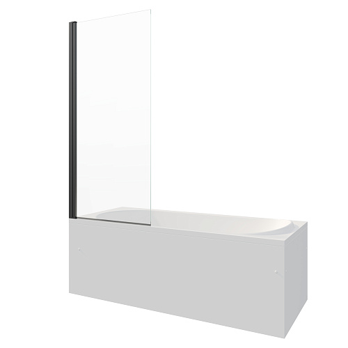 Шторка на ванну BERGES RIVER S Black 800 065011 Шторка на ванну BERGES RIVER S Black 800 065011