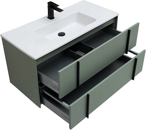 Тумба под раковину Allen Brau Reality 100 1.32007.CGM олива матовый Тумба под раковину Allen Brau Reality 100 1.32007.CGM олива матовый