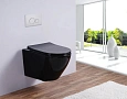 Унитаз подвесной Esbano AZALEA (ESUPAZALB) Black 480x365x360 с крышкой микролифт Унитаз подвесной Esbano AZALEA (ESUPAZALB) Black 480x365x360 с крышкой микролифт