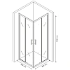 Душевой уголок BERGES SOLO S 800х800 061103 Душевой уголок BERGES SOLO S 800х800 061103