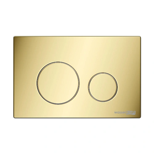 Клавиша смыва WasserKRAFT PG02 глянцевое золото с клавишей смыва глянцевое золото Клавиша смыва WasserKRAFT PG02 глянцевое золото с клавишей смыва глянцевое золото
