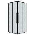 Душевой уголок GROSSMAN Galaxy 300.K33.01.9090.21.02 (90x90x195) квадрат,раздвижн,черн.матов,стекло шиншилла Душевой уголок GROSSMAN Galaxy 300.K33.01.9090.21.02 (90x90x195) квадрат,раздвижн,черн.матов,стекло шиншилла