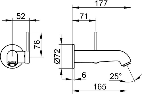 Смеситель для раковины Keuco IXMO 59516010201 Смеситель для раковины Keuco IXMO 59516010201