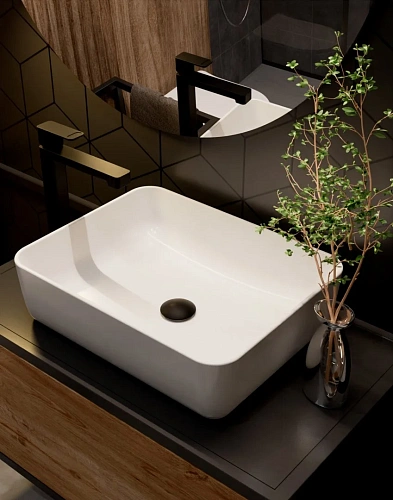 Смеситель для раковины AQUAme Parma AQM6614MB Черный матовый Смеситель для раковины AQUAme Parma AQM6614MB Черный матовый