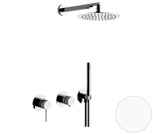 Душевая система Remer X Style X96S02BO, белый матовый Душевая система Remer X Style X96S02BO, белый матовый