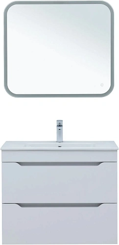 Тумба под раковину Aquanet Практика 80 белый матовый 00330459 напольная/подвесная Тумба под раковину Aquanet Практика 80 белый матовый 00330459 напольная/подвесная