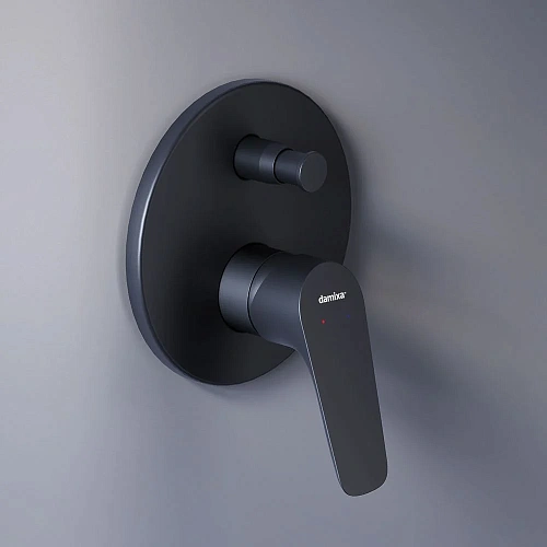Смеситель для ванны Damixa Jupiter 777100300, встраиваемый черный Смеситель для ванны Damixa Jupiter 777100300, встраиваемый черный