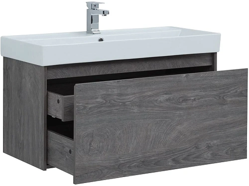 Тумба под раковину Aquanet Nova Lite 100 дуб рошелье (1 ящик) 00242579 Тумба под раковину Aquanet Nova Lite 100 дуб рошелье (1 ящик) 00242579