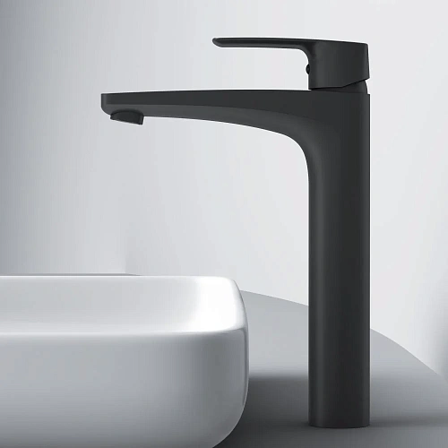 Смеситель для раковины AM.PM Gem F90A92022 высокий, черный Смеситель для раковины AM.PM Gem F90A92022 высокий, черный