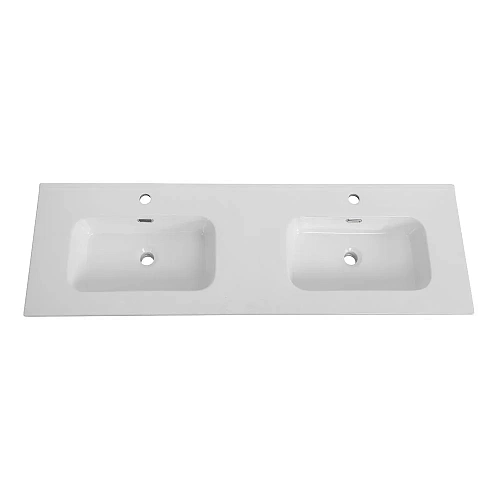 Раковина CEZARES CZR-8095-140-2 с двумя чашами белый 1410x460 керамика Раковина CEZARES CZR-8095-140-2 с двумя чашами белый 1410x460 керамика