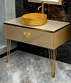 Консоль под раковину Armadi Art LUCIDO 100 см 770-100-Light Gold светлое золото 304801 Консоль под раковину Armadi Art LUCIDO 100 см 770-100-Light Gold светлое золото 304801