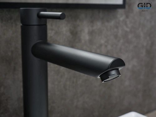 Смеситель для раковины Gid Berlin SS080-BM-D SS080BMD черный матовый Смеситель для раковины Gid Berlin SS080-BM-D SS080BMD черный матовый