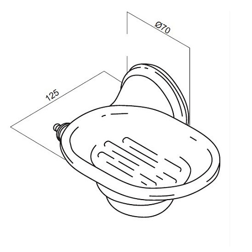 Мыльница AM.PM 5 O'Clock A2534201 керамическая, с настенным держателем, золото Мыльница AM.PM 5 O'Clock A2534201 керамическая, с настенным держателем, золото