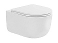 Детальная картинка товара «унитаз подвесной charus elmo rimless tornado ewc700-129w безободковый, c легкосъемным сиденьем, с функцией микролифт»