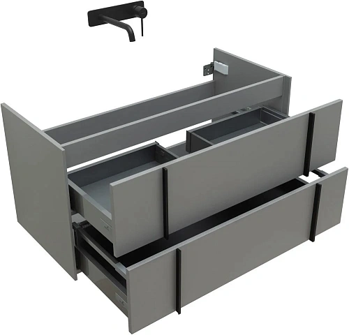 Тумба под раковину Allen Brau Reality 100 1.32007.PGM платина матовый Тумба под раковину Allen Brau Reality 100 1.32007.PGM платина матовый