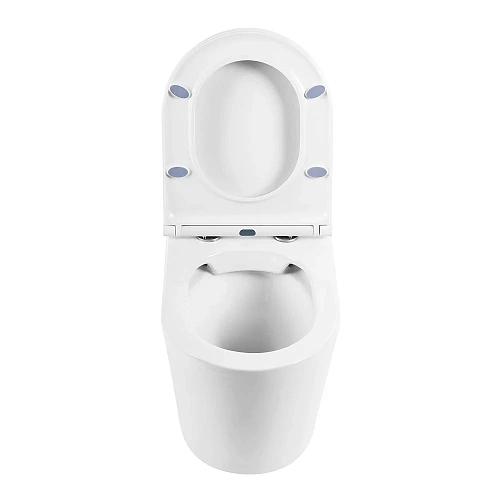 Унитаз приставной BelBagno FLAY-R BB1003CBR/BB870SC безободковый с сиденьем Унитаз приставной BelBagno FLAY-R BB1003CBR/BB870SC безободковый с сиденьем