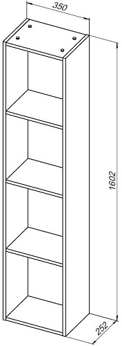 Шкаф-пенал Allen Brau Paris 35 1.360006.PGM платина матовый Шкаф-пенал Allen Brau Paris 35 1.360006.PGM платина матовый