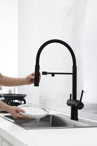 Смеситель для кухни Paulmark Gravity антрацит Gr213888-AN Смеситель для кухни Paulmark Gravity антрацит Gr213888-AN