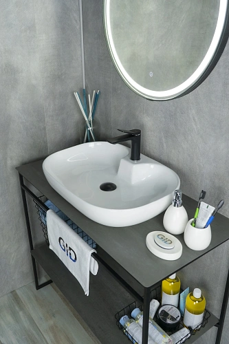 Раковина Gid N9446b 51156 накладная белая 61x42x12.5 Раковина Gid N9446b 51156 накладная белая 61x42x12.5