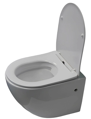 Унитаз подвесной Ceruttispa SELLA Aria CT7183 безободковый, сиденье микролифт Унитаз подвесной Ceruttispa SELLA Aria CT7183 безободковый, сиденье микролифт