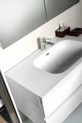 Тумба под раковину Armadi Art VALLESSI 100 белая глянец 837-100-W Тумба под раковину Armadi Art VALLESSI 100 белая глянец 837-100-W