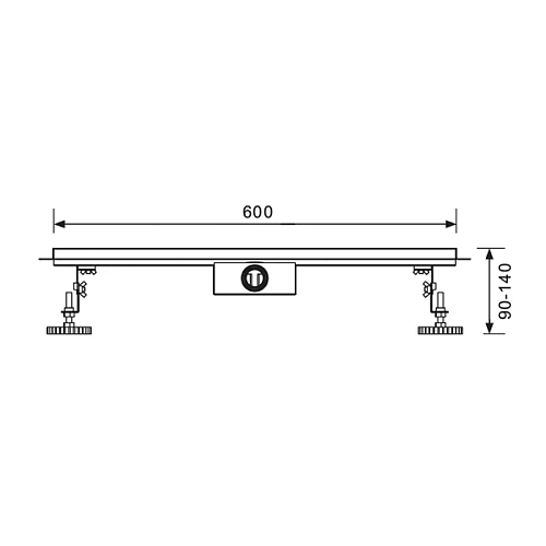Душевой лоток Raglo R653.60.05 600мм, нержавеющая сталь, сатин Душевой лоток Raglo R653.60.05 600мм, нержавеющая сталь, сатин