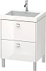 Картинка анонса товара «тумба с раковиной duravit brioso r4700t1022 60 см белый глянцевый»