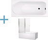 Картинка анонса товара «акриловая ванна aquanet nord 170x70 (+ шторка aquanet alfa 4 nf6222-pivot) 00204020 + 00196049»
