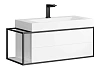 Тумба под раковину Aqwella Clarberg Logic 100 R LOG0110R подвесная, белая