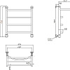 Полотенцесушитель водяной Aquanet Romeo 600x600, с верхней полкой 00234563 Полотенцесушитель водяной Aquanet Romeo 600x600, с верхней полкой 00234563