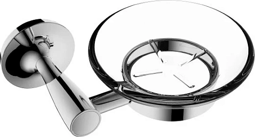 Мыльница Rush Balearic BA39411 стеклянная хром Мыльница Rush Balearic BA39411 стеклянная хром