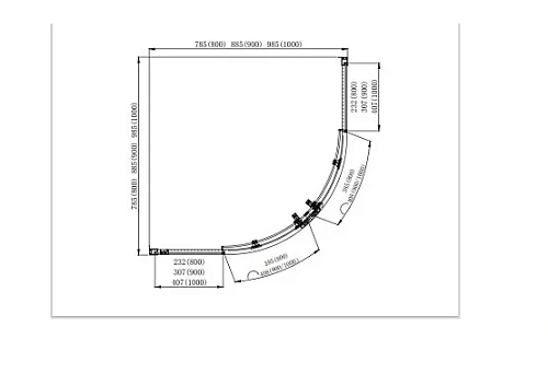 Душевой уголок Aquatek AQ NAA 2142-80 1/4 круга, двери раздвижные 800x800x2000, профиль хром, стекло прозрачное Душевой уголок Aquatek AQ NAA 2142-80 1/4 круга, двери раздвижные 800x800x2000, профиль хром, стекло прозрачное