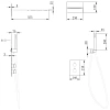 Душевая система ABBER Weiss Insel AF8052 скрытого монтажа без излива, термостат, хром Душевая система ABBER Weiss Insel AF8052 скрытого монтажа без излива, термостат, хром