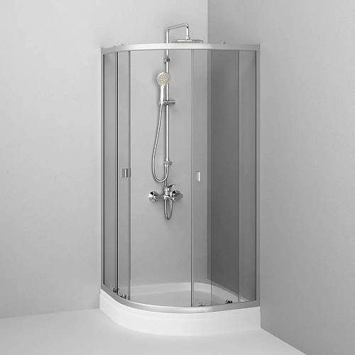 Душевой уголок AM.PM X-Joy W88E-205-090MT64 Twin Slide c поддоном, 90x90, профиль хром матовый Душевой уголок AM.PM X-Joy W88E-205-090MT64 Twin Slide c поддоном, 90x90, профиль хром матовый