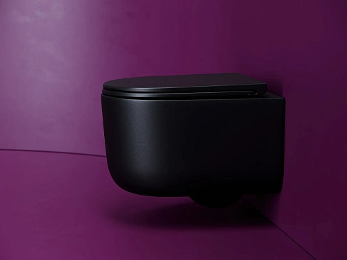 Унитаз подвесной Ceramica Nova ULMA CN4006TMB черный матовый Унитаз подвесной Ceramica Nova ULMA CN4006TMB черный матовый