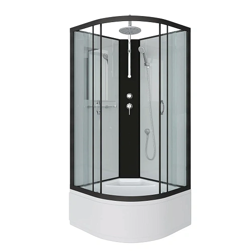 Душевая кабина Niagara Classic NG-6709-14BKT (1000х1000х2100)высокий поддон (45см) стекло прозрачное черные профиля 67091414BKT Душевая кабина Niagara Classic NG-6709-14BKT (1000х1000х2100)высокий поддон (45см) стекло прозрачное черные профиля 67091414BKT