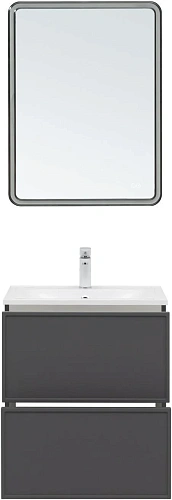 Тумба под раковину Aquanet Арт 60 ясень графит 00329063 напольная/подвесная Тумба под раковину Aquanet Арт 60 ясень графит 00329063 напольная/подвесная