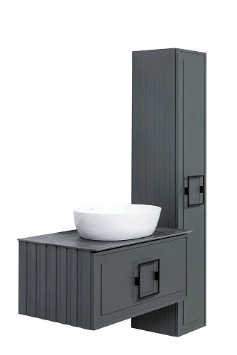 Тумба под раковину La Fenice Cubo Grigio 80 FNC-01-CUB-G-80 серая Тумба под раковину La Fenice Cubo Grigio 80 FNC-01-CUB-G-80 серая