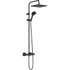 Картинка анонса товара «душевая система hansgrohe vernis shape showerpipe 240 1jet с термостатом 26429670, матовый черный»